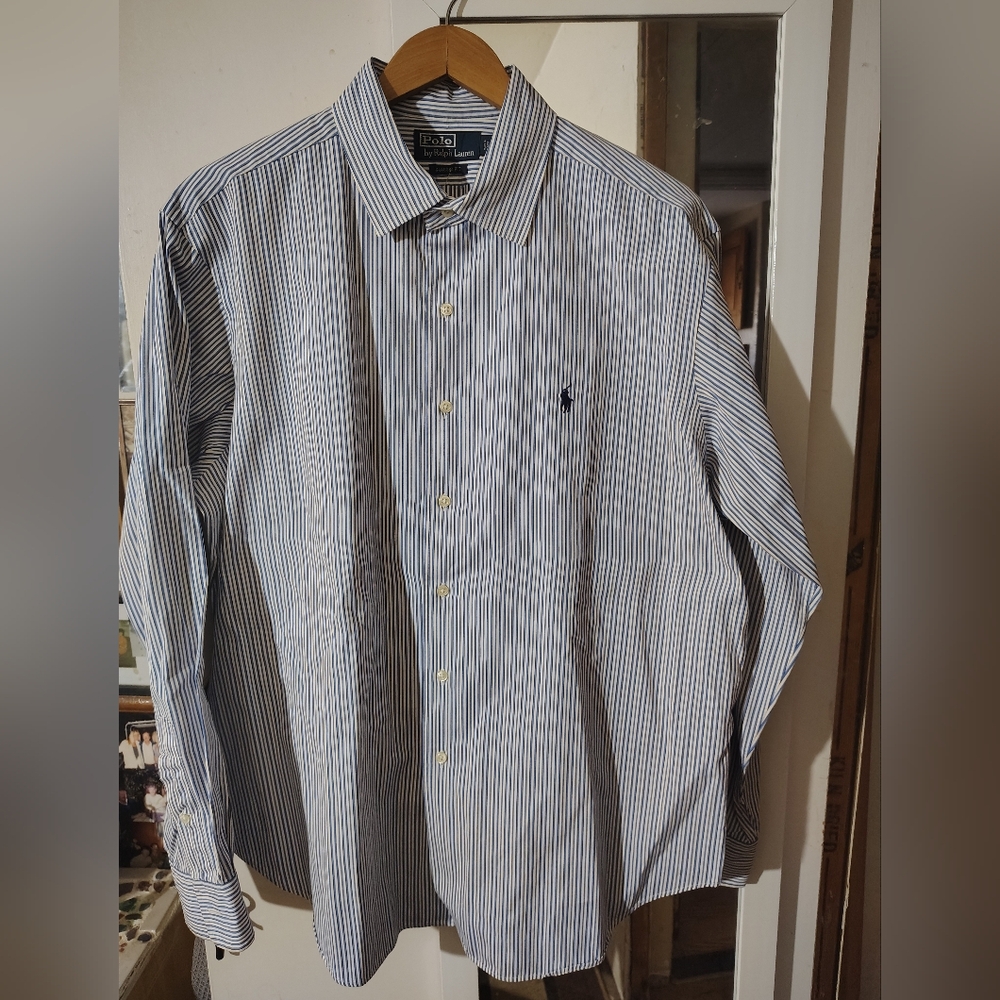 Ralph Lauren Polo Classic Button Up Dress Shirt XL